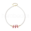 ABS Plastic Imitation Pearl Beaded Necklaces NJEW-JN04859-04-4