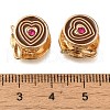 Mother's Day Rack Plating Alloy Enamel European Beads PALLOY-A009-23G-2