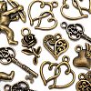 60Pcs 6 Style Tibetan Style Alloy Pendants FIND-LS0001-32AB-4