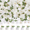 SUNNYCLUE 20 Sets White Lily Flower Charms & Flora Leaves Beads FIND-SC0010-77-1