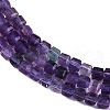 Natural Purple Fluorite Beads Strands G-P553-E02-02-4