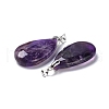 Natural Amethyst Pendants G-D084-01P-B03-3