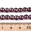 Electroplate Transparent Glass Beads Strands GLAA-T032-T6mm-AB19-4