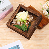 Square Wood Insect Display Case with White EVA Foam Mat Inside CON-WH0086-103B-4