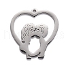 Non-Tarnish 304 Stainless Steel Pendants STAS-C032-11P-2
