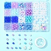 DIY Round Acrylic & ABS Plastic Imitation Pearl Beads Bracelets Jewelry Making Kits DIY-FS0007-42-7