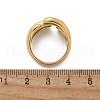 304 Stainless Steel Cuff Rings for Women RJEW-A063-01F-G-3