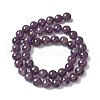 Natural Amethyst Beads Strands G-M445-8MM-01D-4