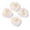 Natural Quartz Crystal Heart Engraving MBTI Figurines Statues for Home Office Desk Decorations X1-G-K353-05G-1