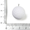 Sport Theme Resin Pendants RESI-I063-01D-3