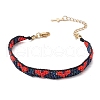 Handmade Glass Seed Beaded Bracelets for Women BJEW-MZ00157-01-3