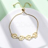 Brass Box Chain Slider Bracelets BJEW-S169-01G-1