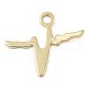 Ion Plating(IP) 304 Stainless Steel Charms STAS-U032-12G-1