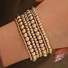 7Pcs CCB Round Beaded Stretch Bracelets WGF8C34-01-1
