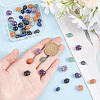 50Pcs 5 Styles Nuggets Natural Red Aventurine & Green Aventurine & Amethyst & Obsidian & Lapis Lazuli Charms PALLOY-HY00026-3