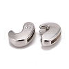 Letter Slider Beads for Watch Band Bracelet Making X-ALRI-O012-J-NR-1