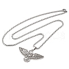 304 Stainless Steel Pendant Necklaces NJEW-C066-18P-2