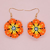 Bohemian Handmade Glass Seed Beads Flower Dangle Earrings OT4053-1-4