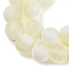 Frosted Crackle Glass Beads Strands X1-GLAA-U001-6mm-M11-2