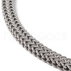 304 Stainless Steel Snake Chain Necklace with Lobster Claw Clasps for Men Women STAS-K249-04A-P-2