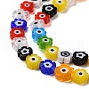 Handmade Millefiori Glass Bead Strands X-LAMP-J035-6mm-39-3