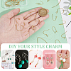 Unicraftale 48Pcs 8 Style 304 Stainless Steel Earring Hooks STAS-UN0022-81-6