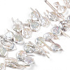 Natural Baroque Keshi Pearl Beads Strands PEAR-S018-06F-2