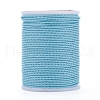 Round Waxed Polyester Cord YC-G006-01-1.0mm-06-1