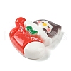 Animal Christmas Socking Theme Opaque Resin Decoden Cabochons RESI-S397-03B-2