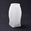 3D Lady Face Candle Food Grade Half-body Sculpture Silicone Molds DIY-C027-01-3