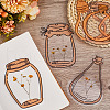 CRASPIRE 2 Styles Waterproof Self Adhesive Stamping Stickers Sets DIY-CP0011-05E-4