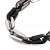 201 Stainless Steel Arch Link Chain Bracelets BJEW-B078-68EBP-2
