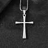 304 Stainless Steel Pendant Necklaces NJEW-P329-03C-P-1