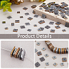  800Pcs 8 Styles Electroplate Non-magnetic Synthetic Hematite Beads G-PH0002-65-4