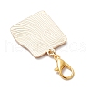 Music Theme Alloy Enamel Pendant Decorations HJEW-JM03285-5