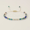 Vintage Style Colorful Natural Lapis Lazuli Handmade Beaded Braided Bracelets FY0838-4-1