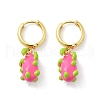 Brass Hoop Earrings EJEW-S251-04D-G-4