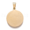 304 Stainless Steel Pendants STAS-J036-020G-2