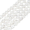 Electroplate Porcelain Imitation Pearl Beads Strands BSHE-Z009-07-2
