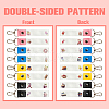 PU Leather & Cotton Name Marker Keychain AJEW-WH0514-030-3