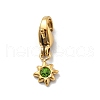 304 Stainless Steel Rhinestone Pendant Decoration STAS-L283-28G-2