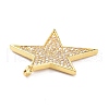 Brass Micro Pave Clear Cubic Zirconia Pendants ZIRC-P085-29G-3