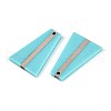 Opaque Resin & Wood Pendants RESI-T057-51A-2