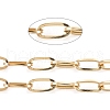 3.28 Feet Ion Plating(IP) 304 Stainless Steel Paperclip Chains X-CHS-F009-02B-G-1