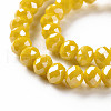 Electroplate Glass Beads Strands X-EGLA-A034-P10mm-A07-2