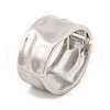 Non-Tarnish Vintage Hammered Alloy Wide Hinged Bangles for Women BJEW-L629-08P-1