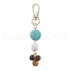 2Pcs Natural & Synthetic Gemstone Pendant Decorations HJEW-JM02407-3