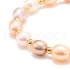 Natural Pearl Beaded Bracelets BJEW-D447-05G-3