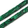 Synthetic Malachite Beads Strands G-Z045-A18-01-1