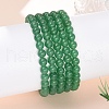 Natural Malaysia Jade(Dyed) Bead Stretch Bracelets BJEW-K212-A-013-3